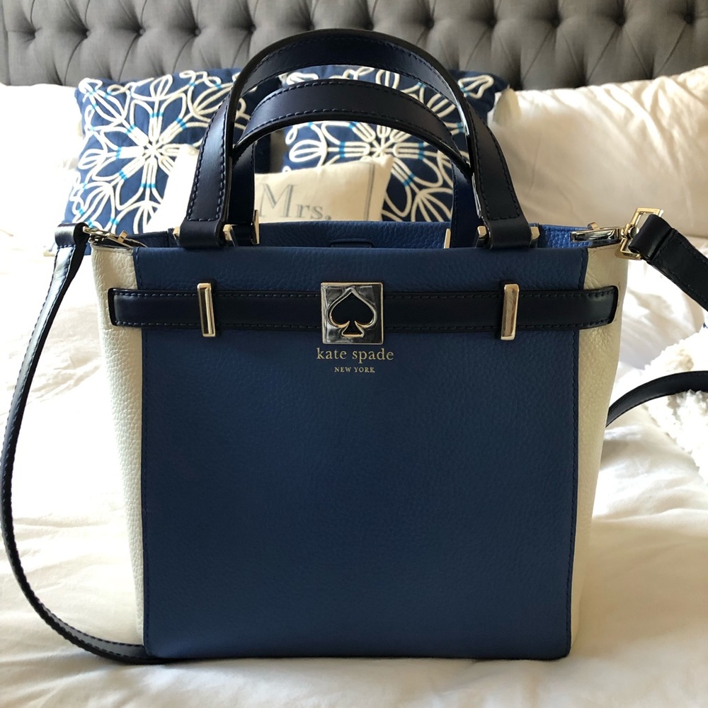 Blue and white KATE SPADE purse
